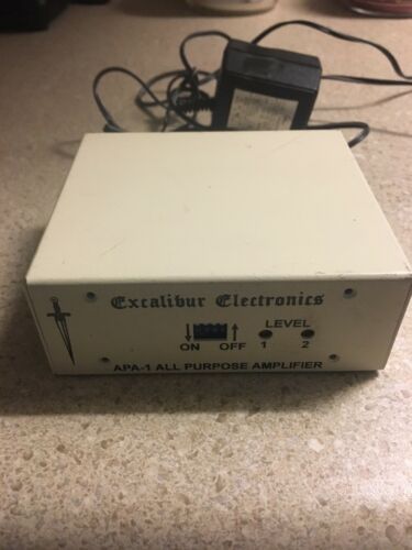 Excalibur APA-1 All Purpose Audio Utility Amplifier Stereo Dual Two Channel APA1