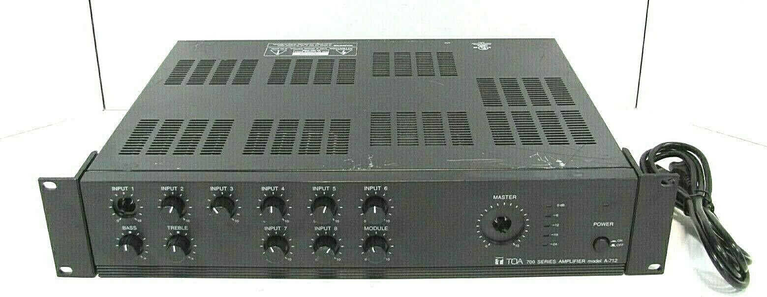 TOA A-712 Mixer Amplifier 700 Series Integrated Amplifier 120W, Free Shipping