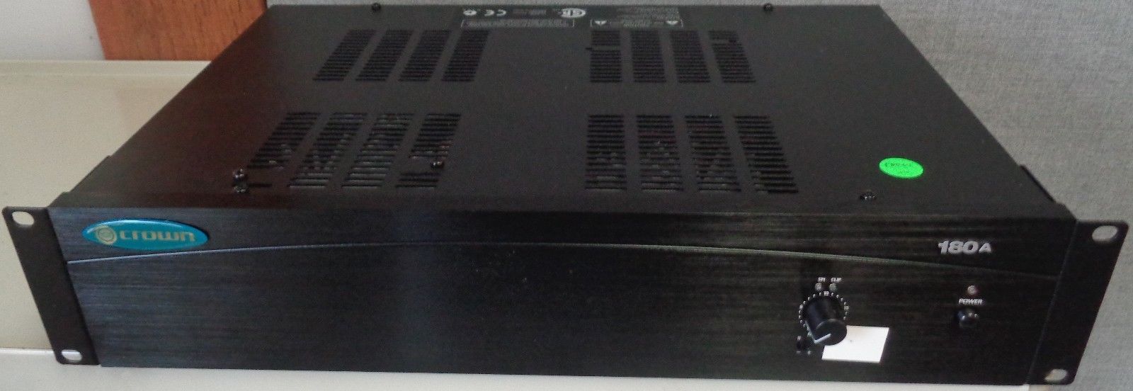 Used Powered On Crown 180A 80W Single Input Commercial Power Amplifier 180A Amp