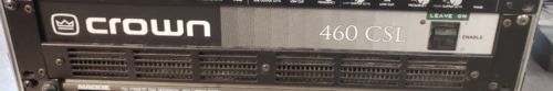 Crown 460 CSL Power Amplifier Black Used Crown 460CSL