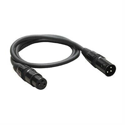 Audio 2000s E02103 XLR Male to Female 3 Feet Microphone Cable