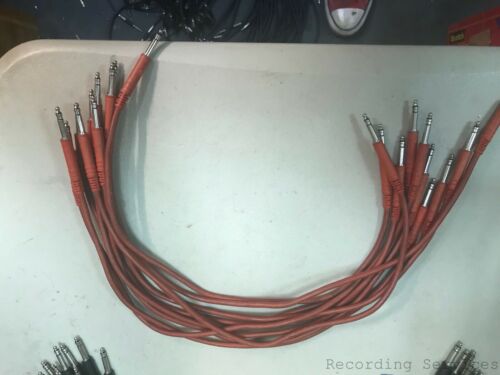 5 x ** RED ** Whirlwind TT Bantam  (20 Inch!) Pro Audio Patch Cables