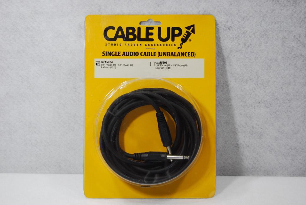 Cable Up Single Audio Cable (Unbalanced) 1/4