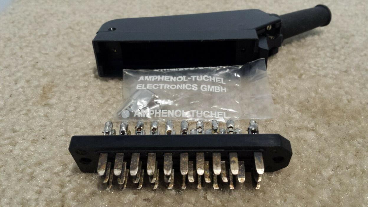 AMPHENOL~TUCHEL~SIEMENS~TYCO~30-PIN MALE COMPLETE CONNECTOR KIT-USED