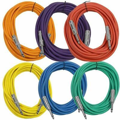 SASTSX-25BGORYP 25-Feet 1/4-Inch Guitar, Instrument, Or Patch Cable, Colored