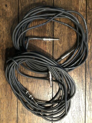 TWO- Livewire Essential 16g Speaker Cable 1/4 in. to 1/4 in. 25 ft. Black