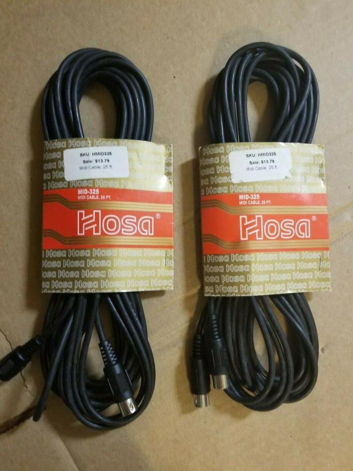 (2) Hosa Midi Cable SKU: HMID325....25 foot