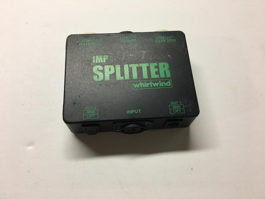 WHIRLWIND  IMP SPLITTER  XLR microphone signal SPLITTER >>