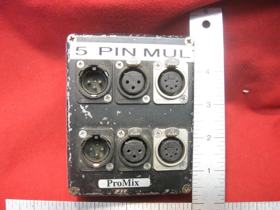 Audio Mult box 3 pin xlr M/F to 5 pin XLR F Pro Mix