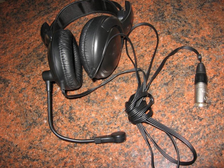 Clear-Com RTS Telex BTR HME RIEDEL Intercom Headset headphones w/Mic 4/5-pin XLR