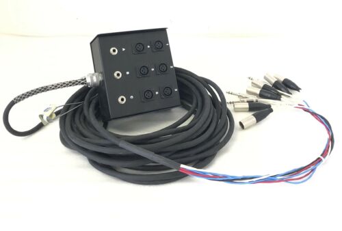 Stagebox 9 Channel 6x3 Fanbox Snake with Cables XLR/TRS 50'
