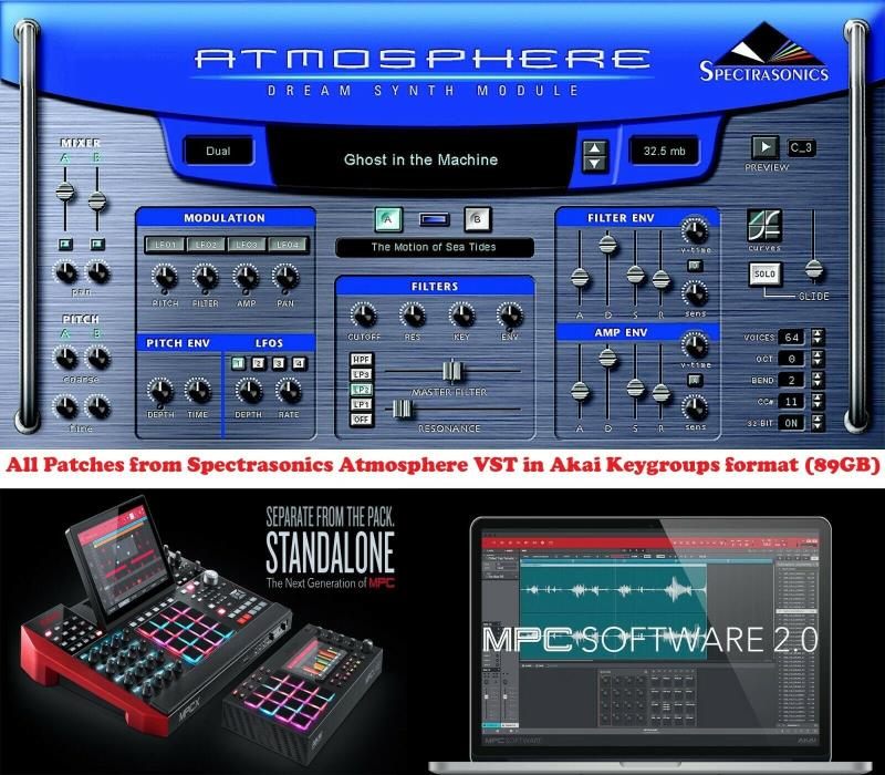 Spectrasonics Atmosphere Keygroup Expansion for MPC X, MPC Live or MPC Software