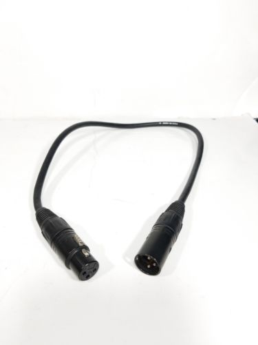 Audio-Technica Cable Neutrik 3 Pin XLR Male To XLR Female 2' Mic Microphone Wire