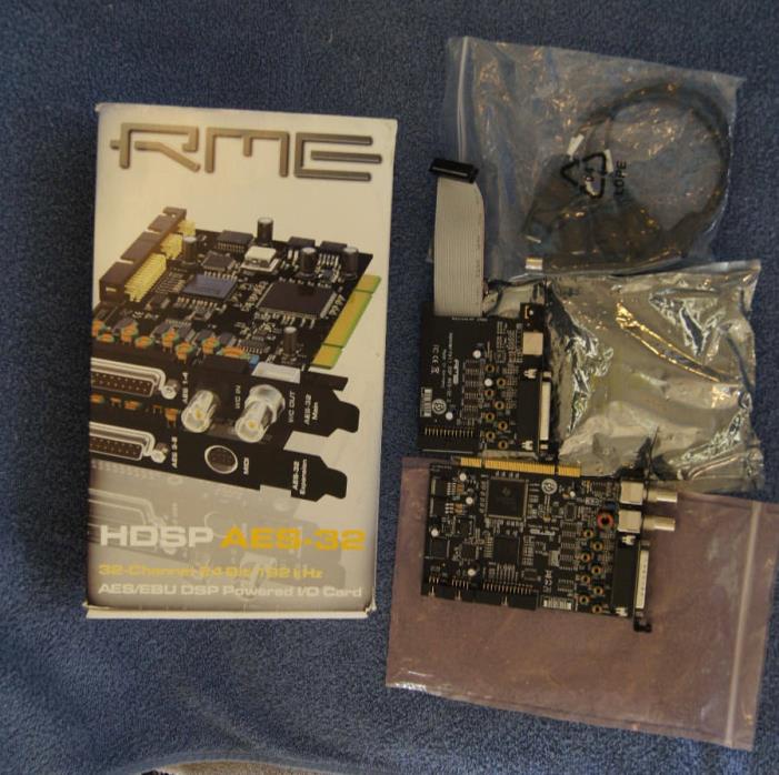 Rme HDSP Aes-32 PCI card Audio Interface with midi breakout Great Condition