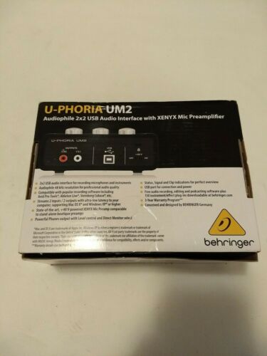 Behringer UM2 U-Phoria 2x2 USB Interface+48V Xenyx