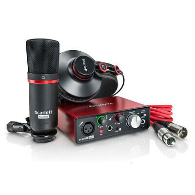 Focusrite Scarlett Solo Compact USB Audio Interface Studio Package - 2nd Gen