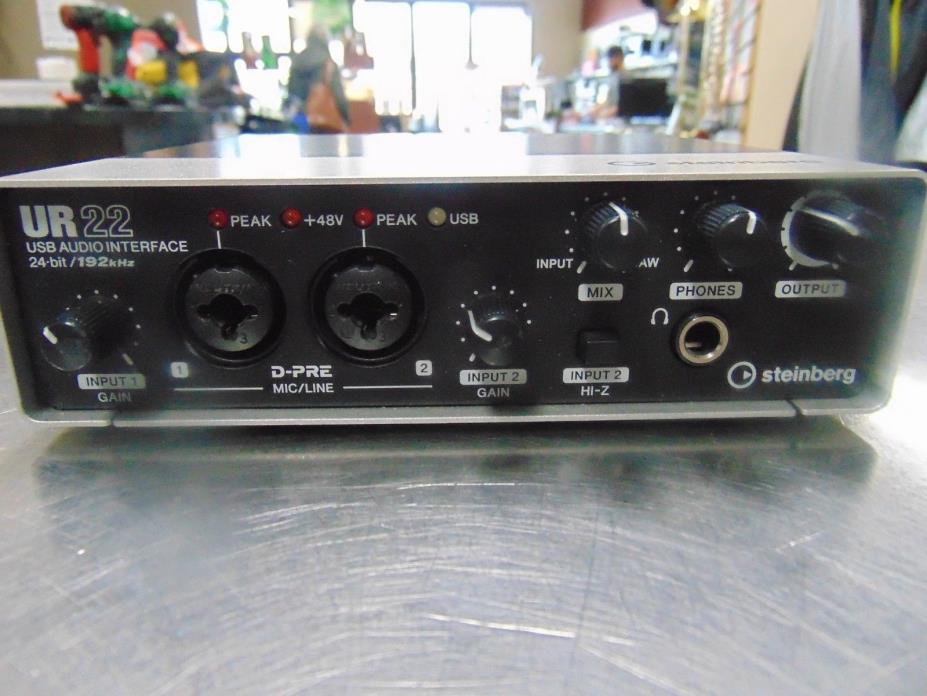 Steinberg (UR-22) USB Audio/Midi Interface 24-bit, 192khz