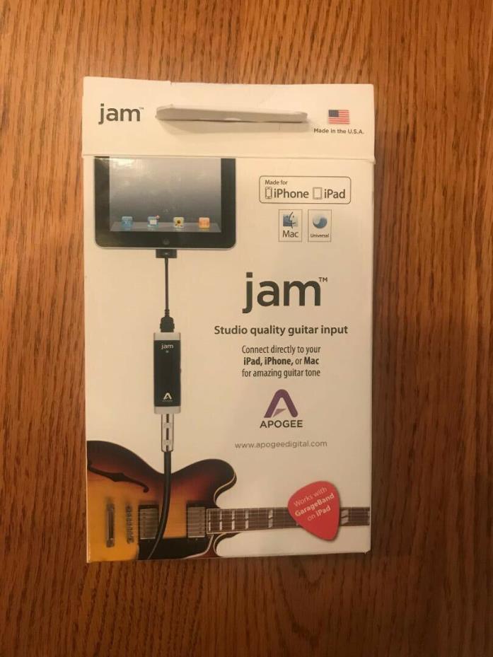 Apogee Jam studio for IOS-30 pin iOS Mac/ iPhone, iPAD(old style connector)