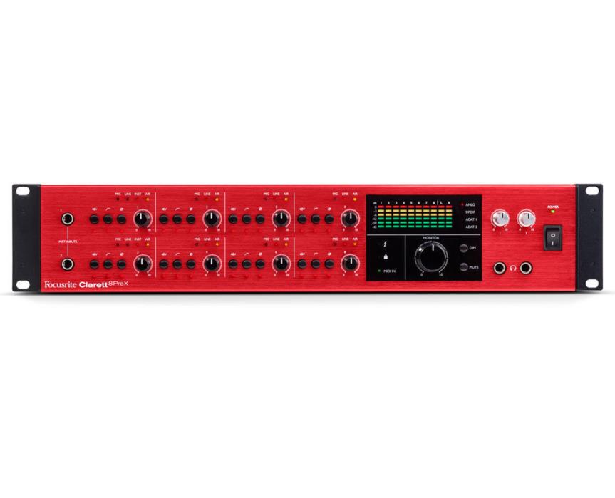 Focusrite Clarett 8PreX 8Pre X 27 x 28 Thunderbolt Interface - B-Stock Perfect