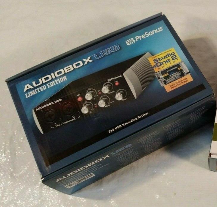 PreSonus AudioBox USB Limited Edition 2 x 2 USB Recording System FREE SHIPPING