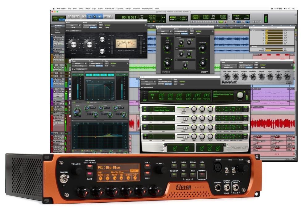 NEW Avid Eleven Rack Guitar Multi Effects Processor Amp modeler audio interface
