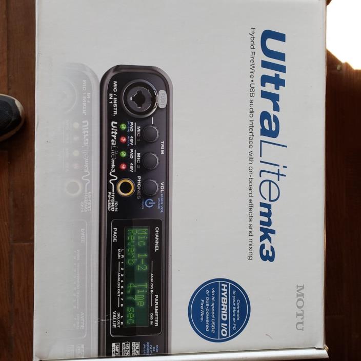 Motu UltraLite-mk3 Hybrid Digital Recording Interface