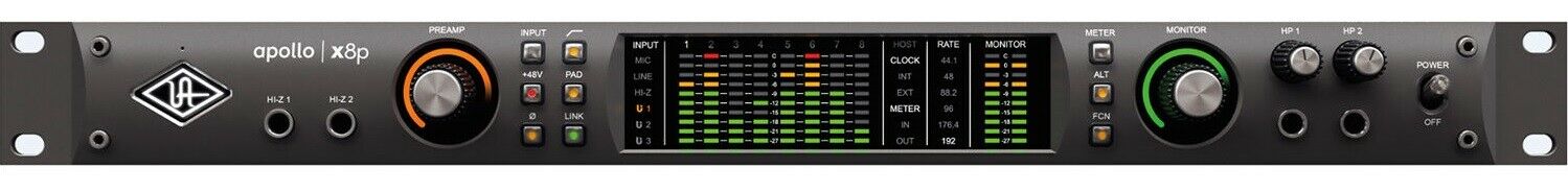 Brand New Universal Audio Apollo Rack X8P Thunderbolt 3Interface w/Real-Time UAD