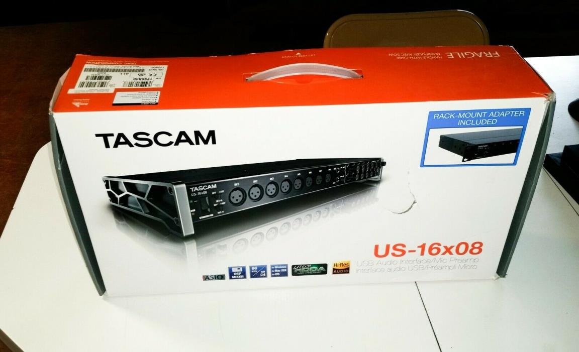 TASCAM US16X08 16-Mic Line Rackmount Audio Interface with MIDI