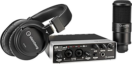 Steinberg UR22 MKII RP Recording Pack with Interface Cubase Headphones Micr..