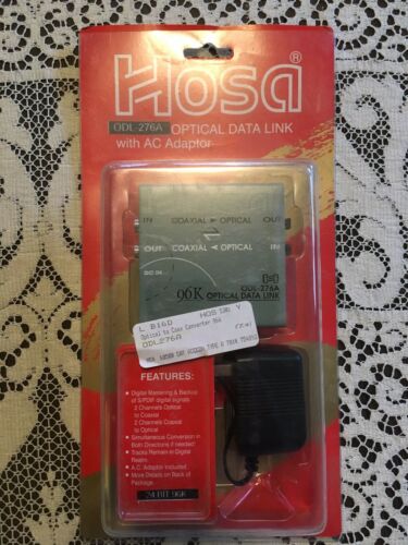 Hosa Technology ODL-276A 24 Bit 96k Optical Digital Audio Interface