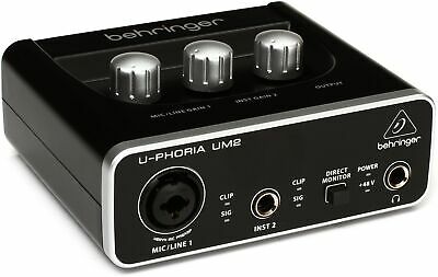 Behringer U-Phoria UM2 USB Audio Interface (Open Box)