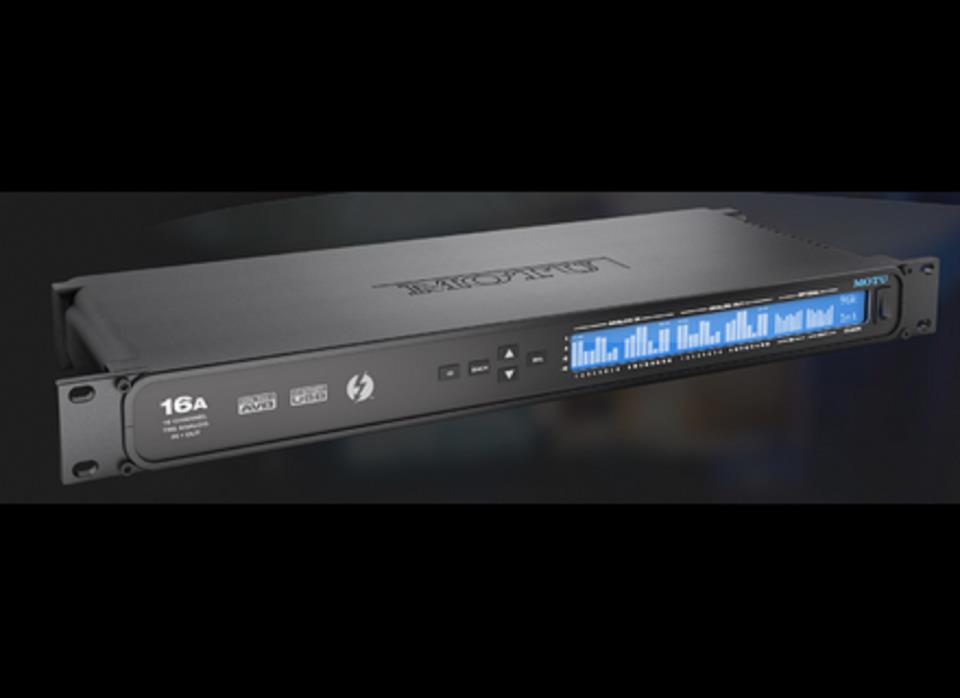 MOTU 16A 16-Channel Thunderbolt / AVB Ethernet / USB Audio Interface - MINT