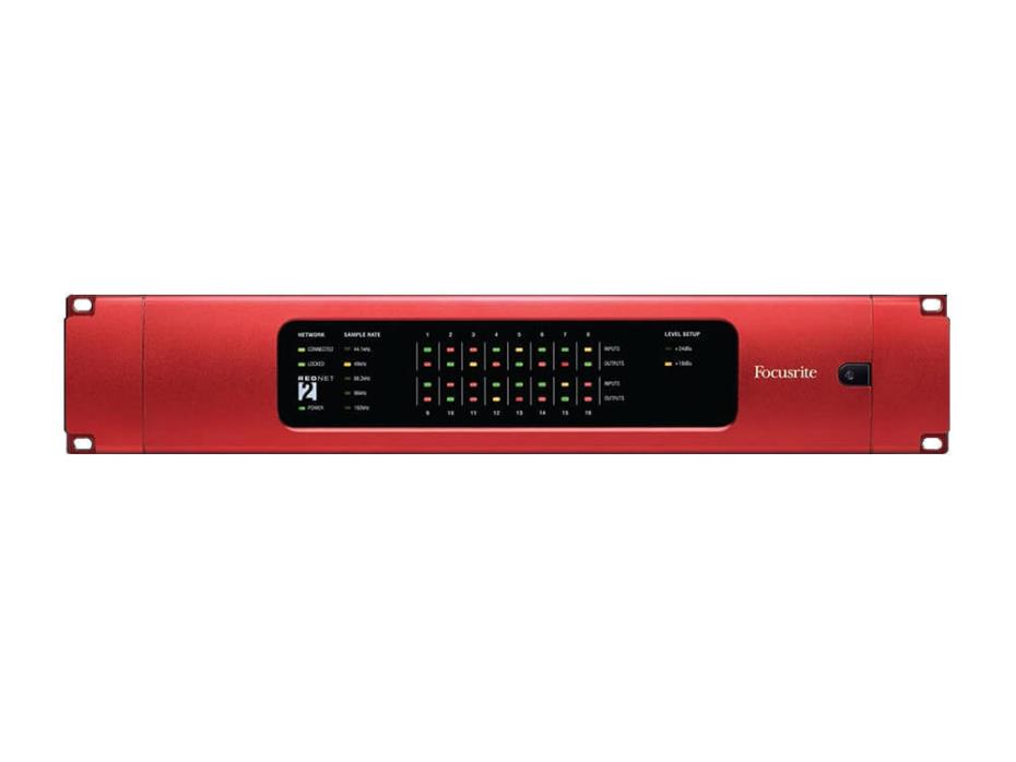 Focusrite Pro RedNet 2 - Dante Equipped 16-Channel Audio Interface