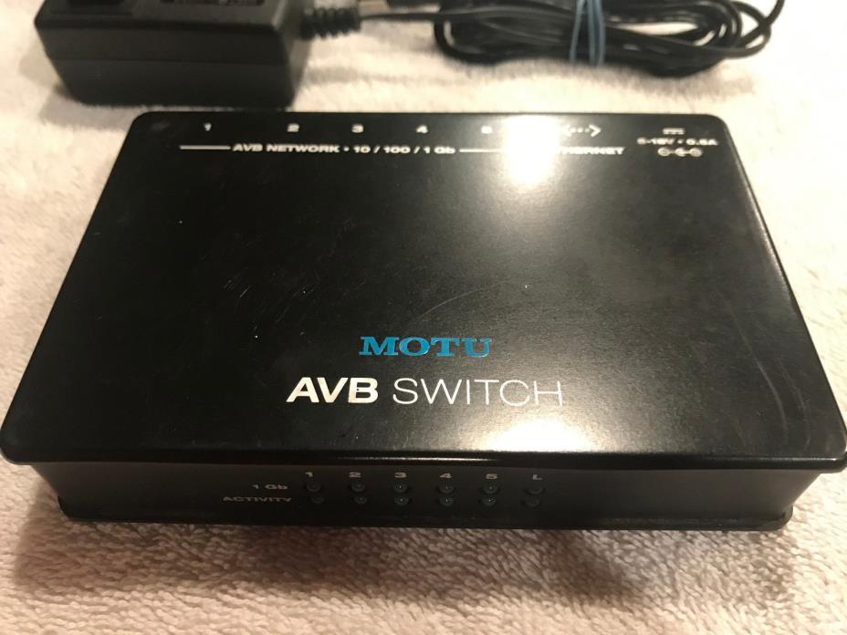 MOTU AVB Switch - 5-Port Audio Video Bridging
