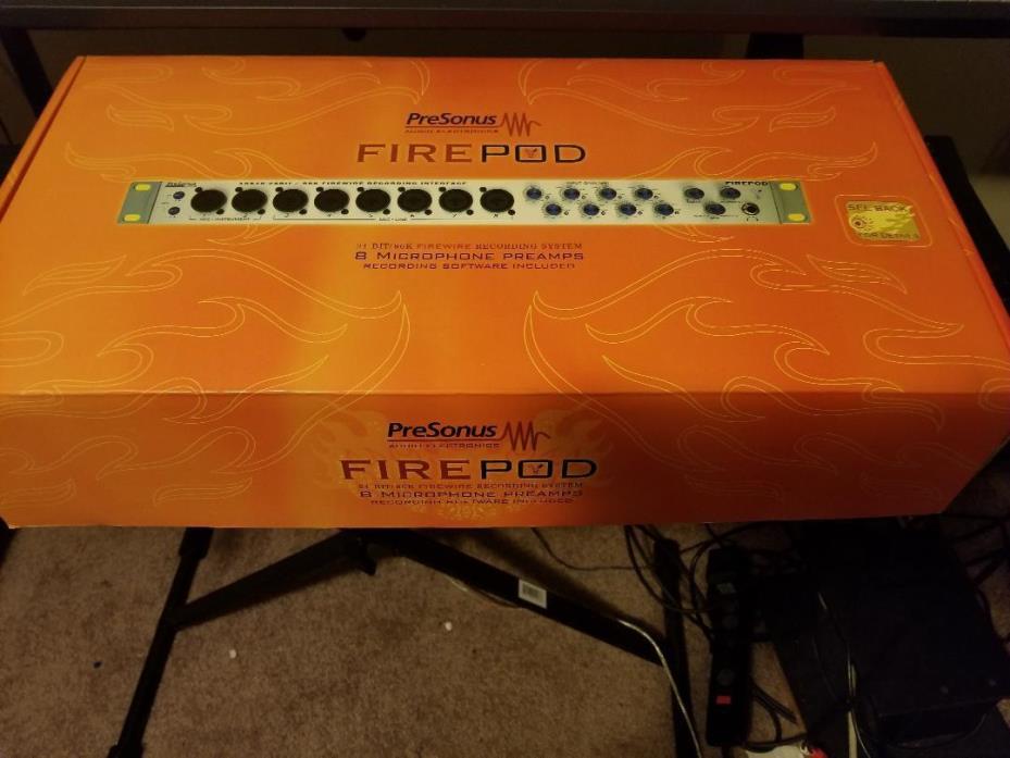 PRESONUS FIREPOD 24 BIT 96K FIREWIRE RECORDING SYSTEM RACK MOUNTABLE
