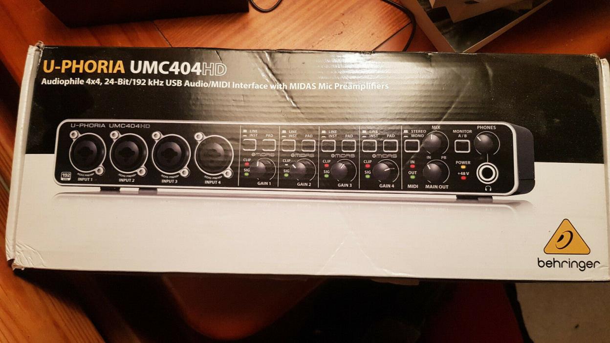 Behringer UMC404HD USB Audio Interface **AS-IS / FOR PARTS / NOT WORKING**