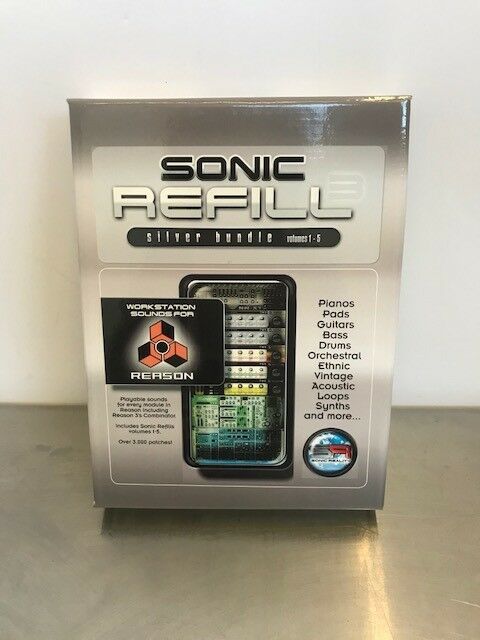Sonic Reality Sonic Refill 3 Silver Bundle Vol. 1-5 Reason Refills New, Sealed!