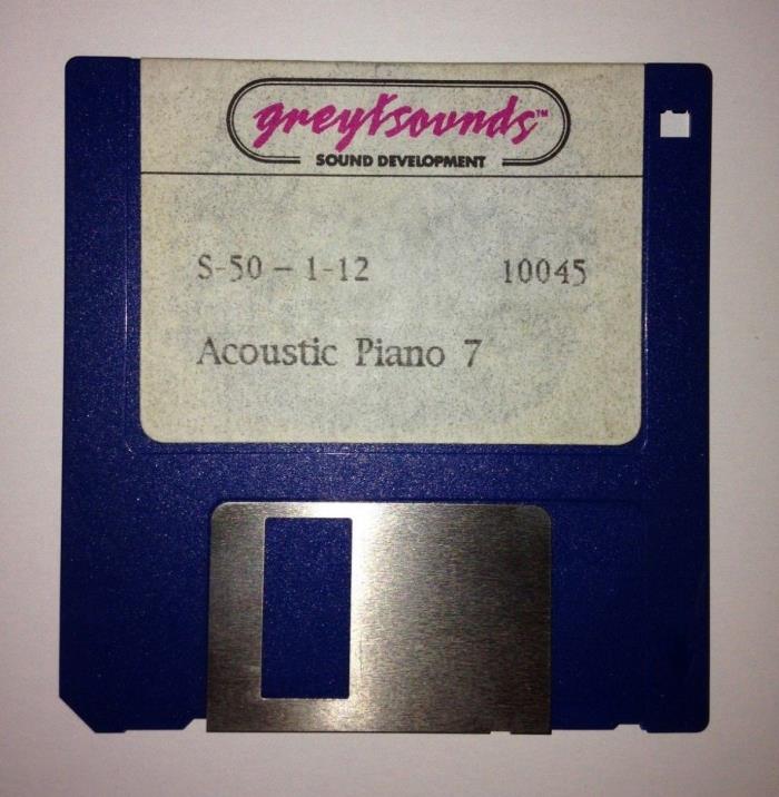 Roland S-50 Greysounds Sound Development Floppy Disk - Acoustic Piano 7