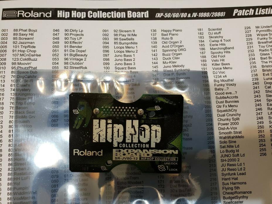 ROLAND JV80-12 HIP HOP BOARD FOR JV-1080/2080/XV-3080/5080/FANTOM/XP-30/60/80