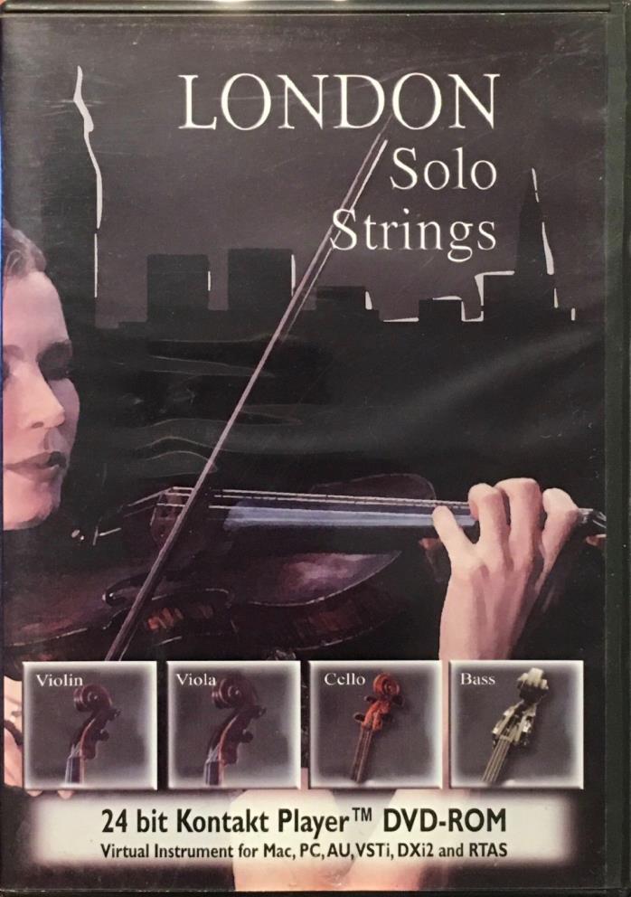 Big Fish Audio London Solo Strings Violin Viola Cello Double Bass PROMO OOP DVD