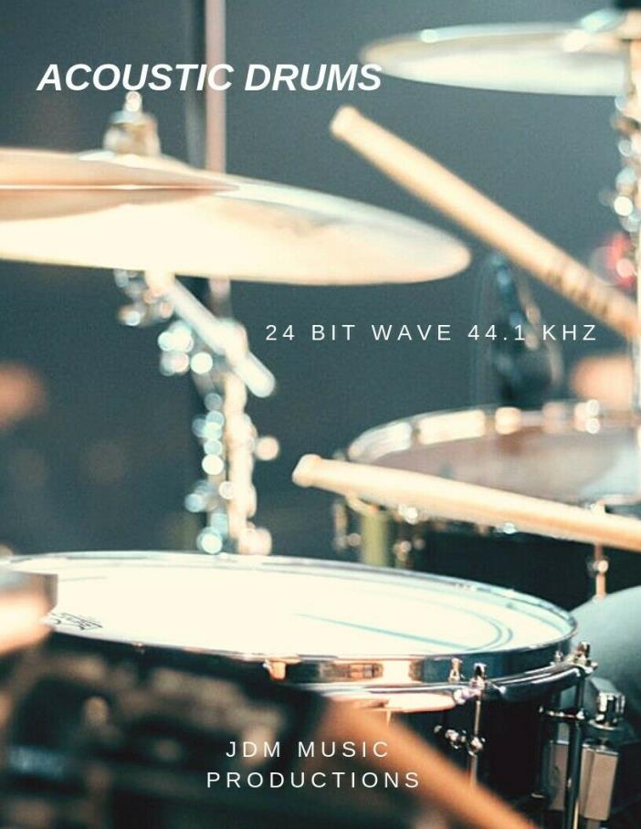 Acoustic Drums Loops - Wav File/ 24 bit, 44.1 kHz for your Music