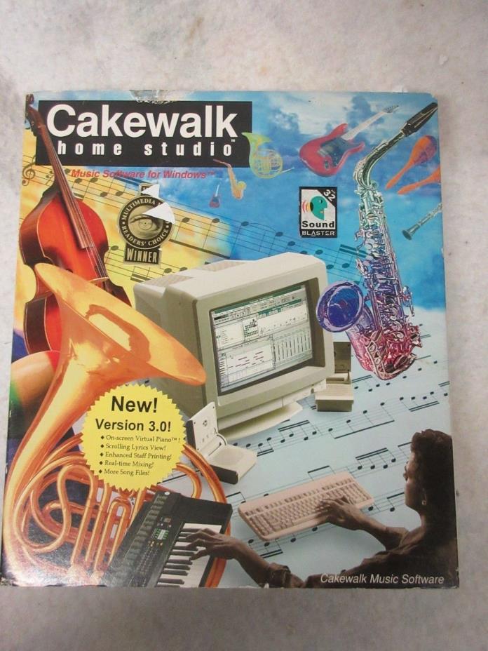 Cakewalk Home studio Verion 3.0 big box Twelve tone systems Vintage