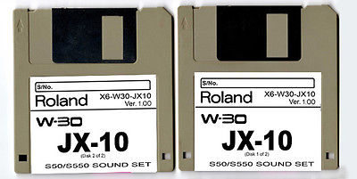 ROLAND W-30 W30 JX-10 JX10 Sound Diskette