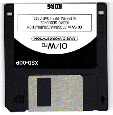 KORG 01w 01/W FD o1wfd  FACTORY DATA FLOPPY DISKETTE