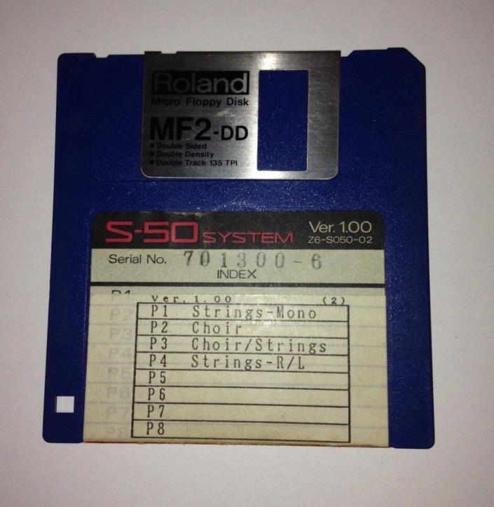 Roland S-50  Systems Floppy Disk - Choir & Strings