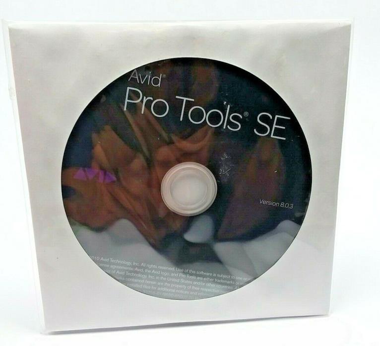Genuine OEM Avid Pro Tools SE Version 8.0.3 Software / Loops / Samples / Effects
