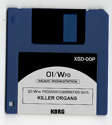 KILLER ORGANS Program DISK For KORG 01w 01/w FD / Pro / ProX