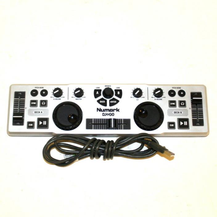 Numark DJ 2 Go Ultra-Portable USB DJ Controller for Mac or PC USB Port w/ Cord