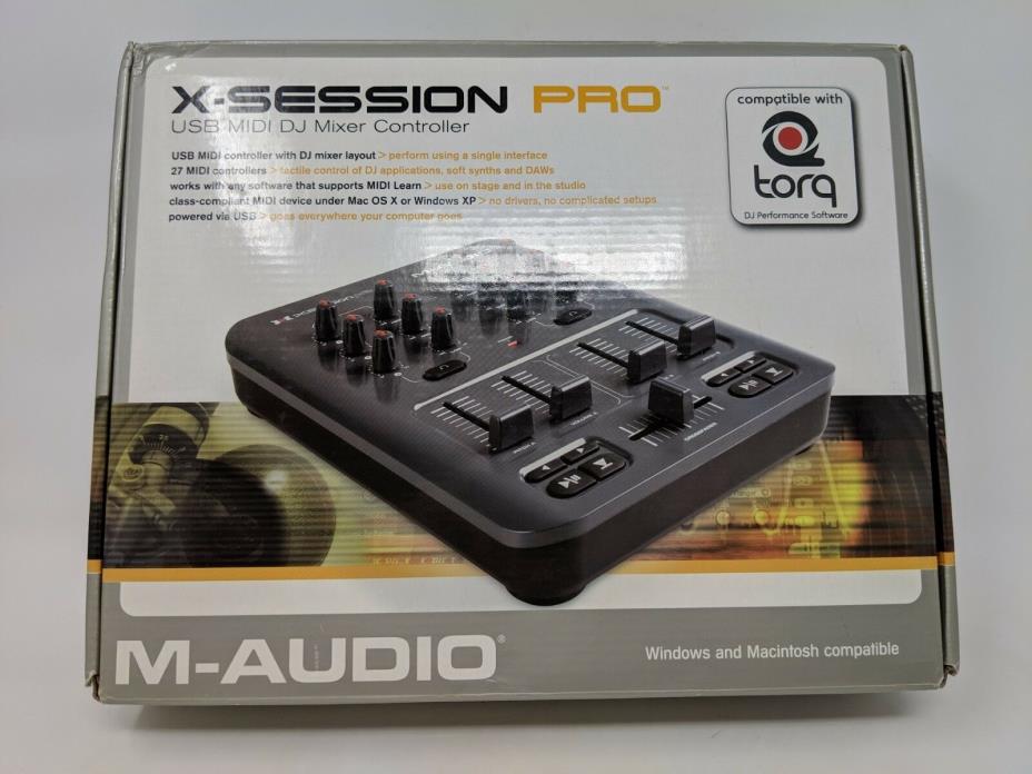 M-AUDIO X-SESSION PRO USB MIDI DJ MIXER CONTROLLER TORQ MIXLAB