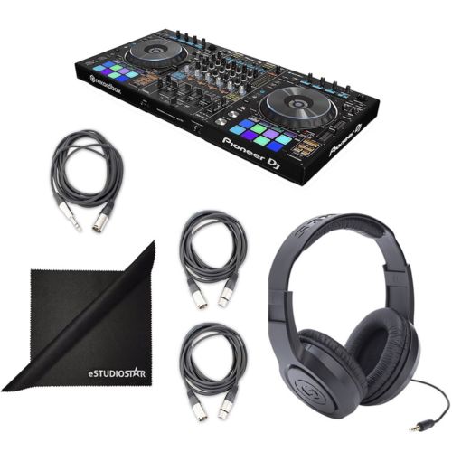 Pioneer DDJ-RZ Controller w/Free Recordbox DJ & DVS Licenses, Headphones, Cables